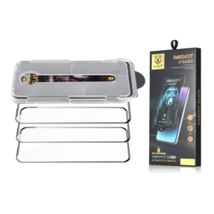 Dust-Proof Full Cover Automatic Alignment Tempered Glass HD Screen Protector for iPhone 16, 16 Pro, 16 Pro Max, 16 Plus