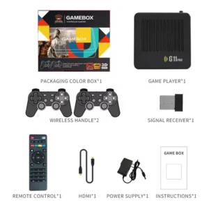 4K Game Box Video Game Console with Wireless Controller and HDMI Output