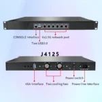 1U Rackmount Network Appliance with Intel J4125 Processor and 6 LAN Ports