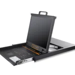 19-inch Rackmount Network IP Console with 8 Ports – Server Rack LCD KVM Switch