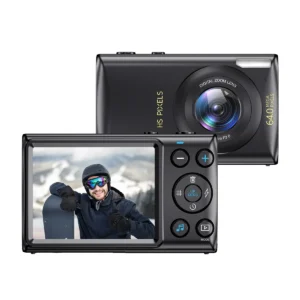 4K HD Digital Camera with 64MP Resolution and 18X Digital Zoom
