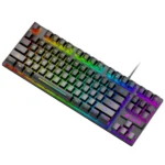 Waterproof Portable Gaming Keyboard with Mechanical Feel and Colorful Backlit Keys