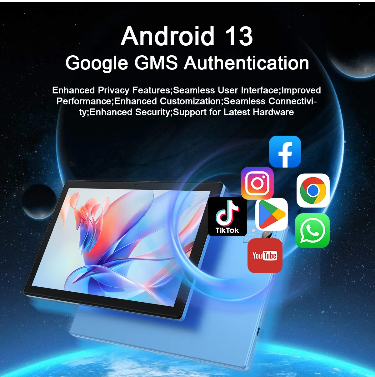 10-Inch 64GB Education Business Gaming Android 13 OS Phone Tablet 2-in-1 Tablet PC - Image 3