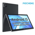 10-Inch Android Tablet with 12GB RAM, 128GB Storage, 5G Wi-Fi, Rockchip Processor, Includes Pen and Keyboard