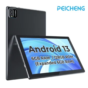 10-Inch Android Tablet with 12GB RAM, 128GB Storage, 5G Wi-Fi, Rockchip Processor, Includes Pen and Keyboard