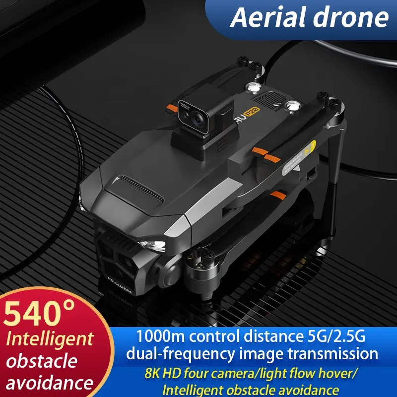 Dual 4K Ultra HD Camera Drone, Foldable Quadcopter for RC Flight and Fishing - Image 2