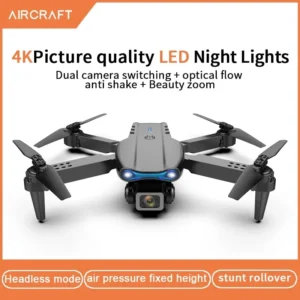 Toy Drone with 4K Optical Flow Camera, Dual Cameras, and Smart Follow Me Feature